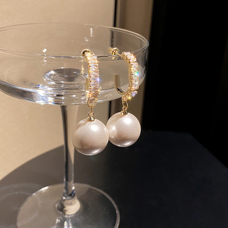 Korean Pearl Drop Earrings