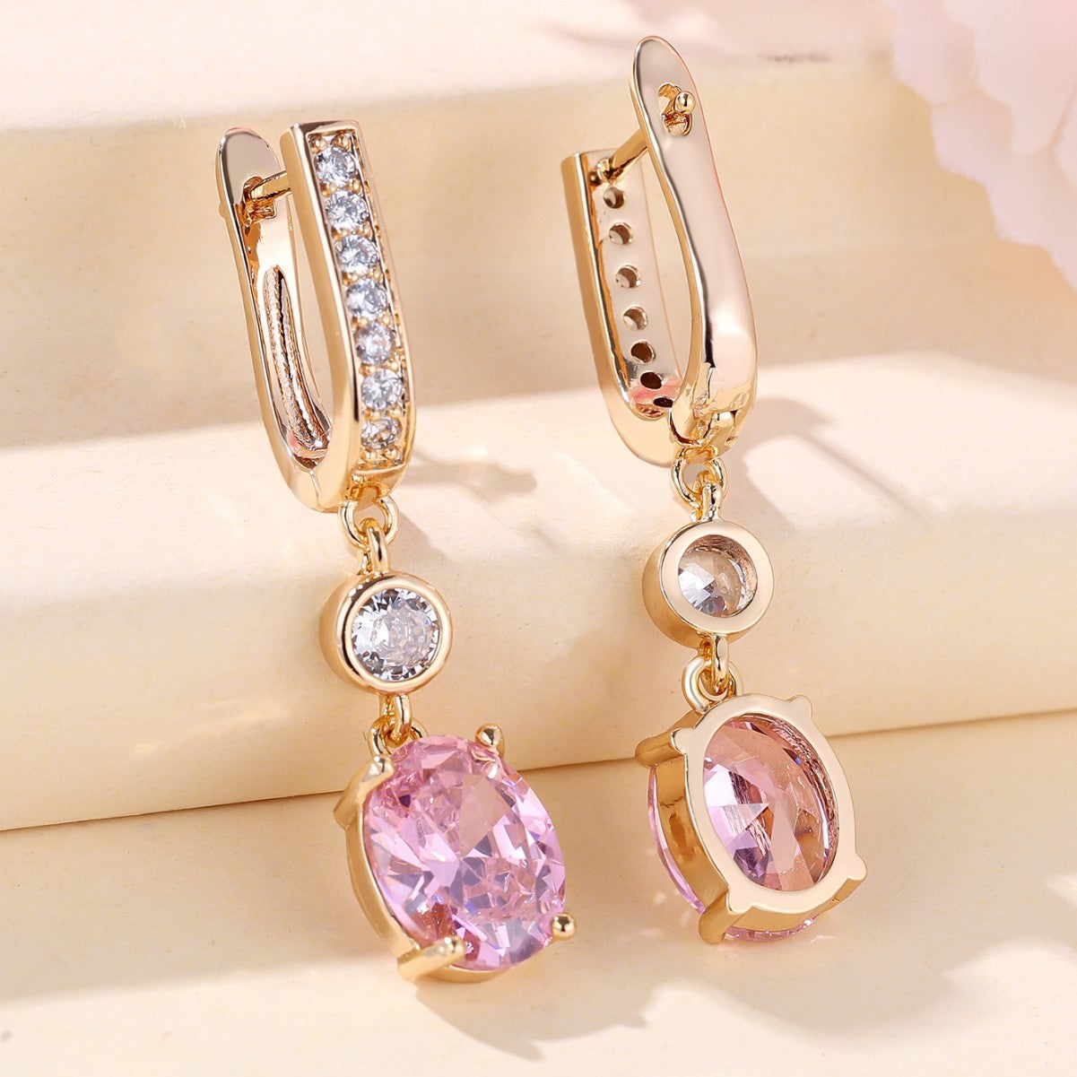 Micro Inlaid Zircon Earrings