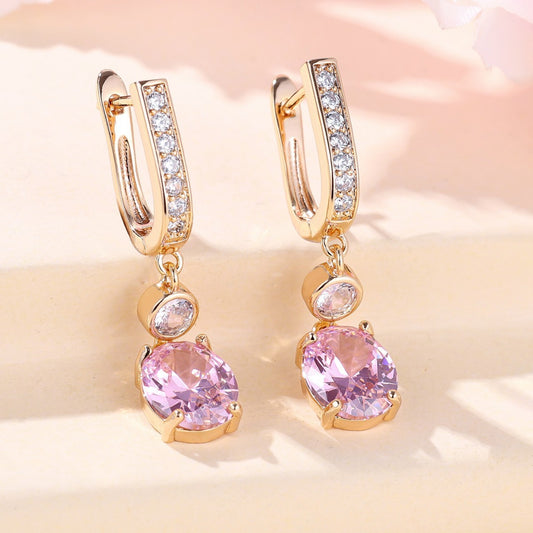 Micro Inlaid Zircon Earrings