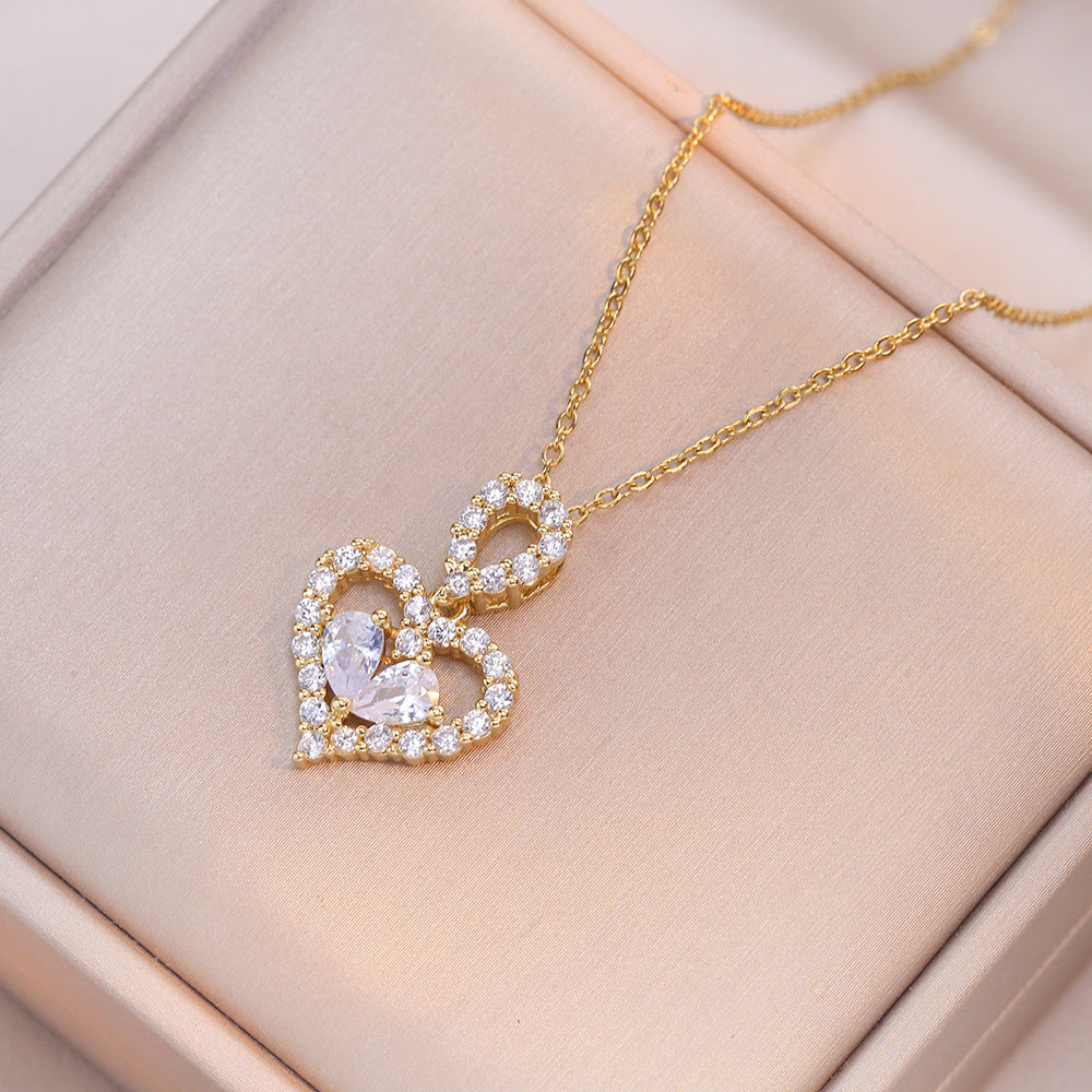 Luxury Crystal Heart Necklace