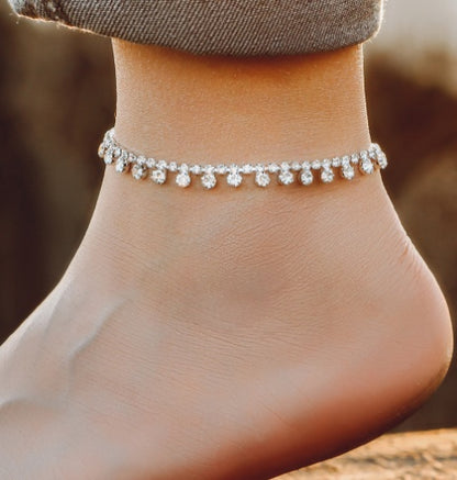 Diamond Heart Anklet