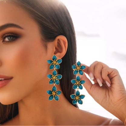 Four-Petal Flower Earrings