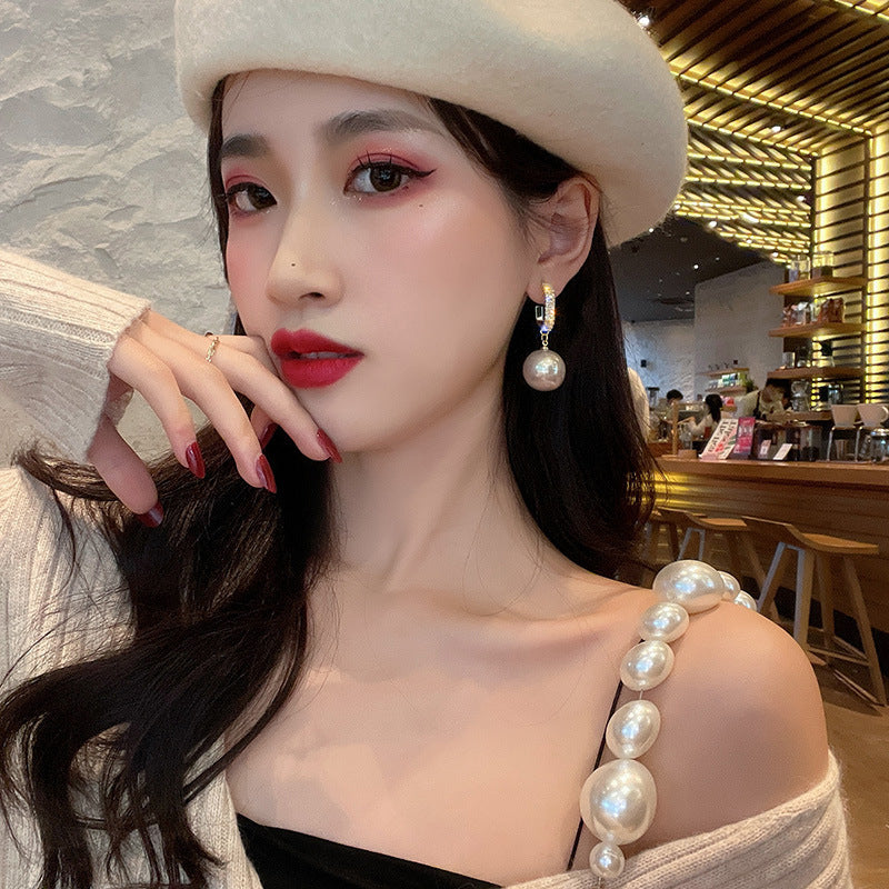 Korean Pearl Drop Earrings