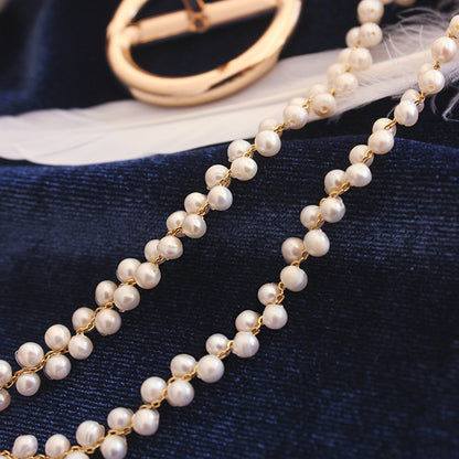 Woven Pearl Necklace