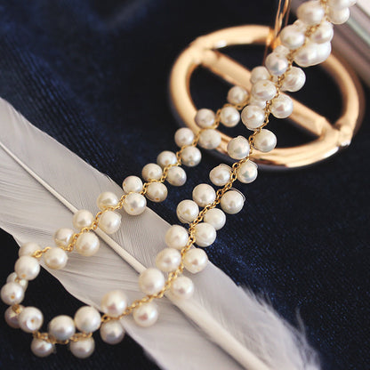 Woven Pearl Necklace