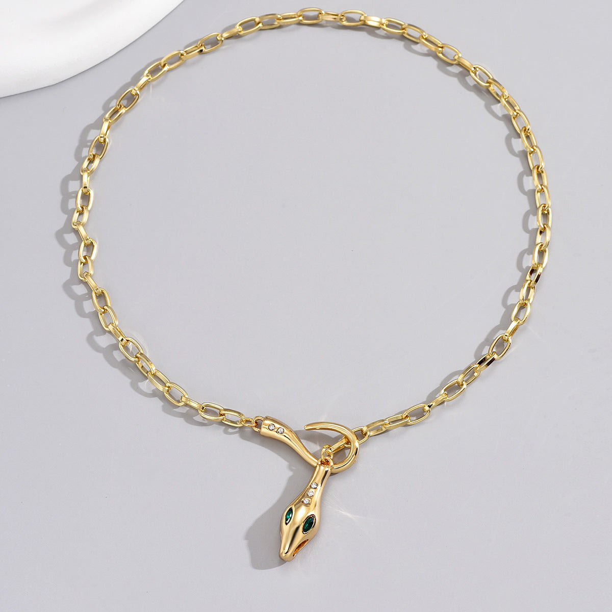 Elegant Snake Diamond Necklace