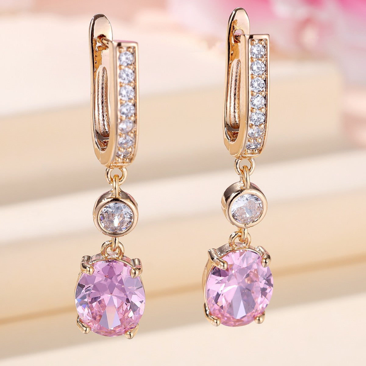 Micro Inlaid Zircon Earrings