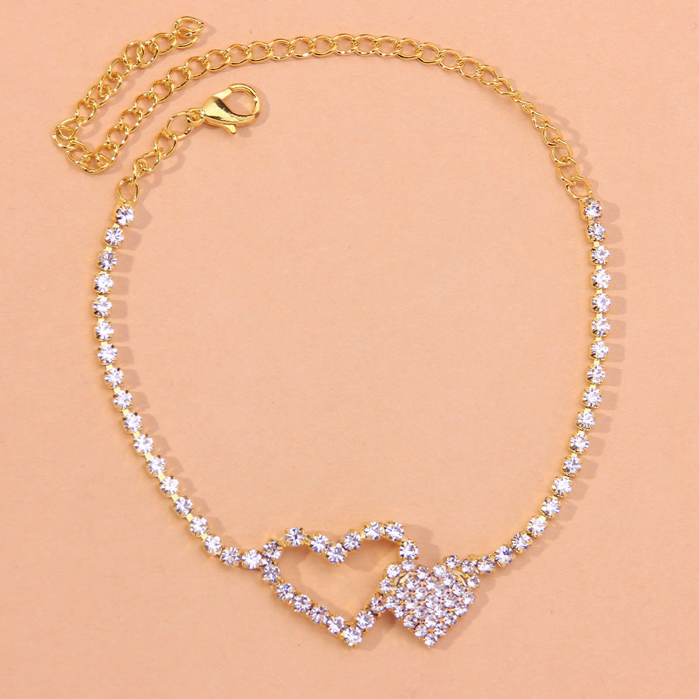 Diamond Heart Anklet