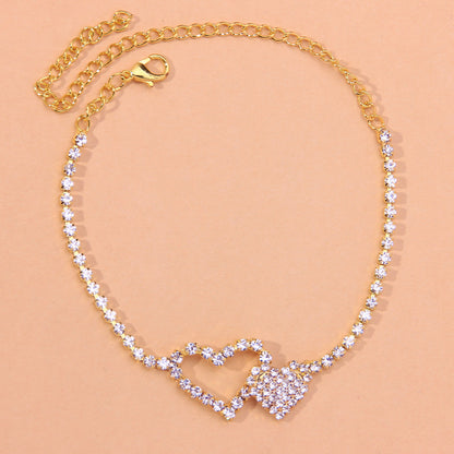 Diamond Heart Anklet