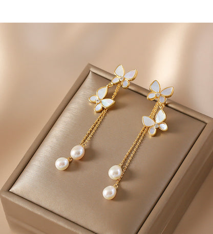 Butterfly Tassel Earrings