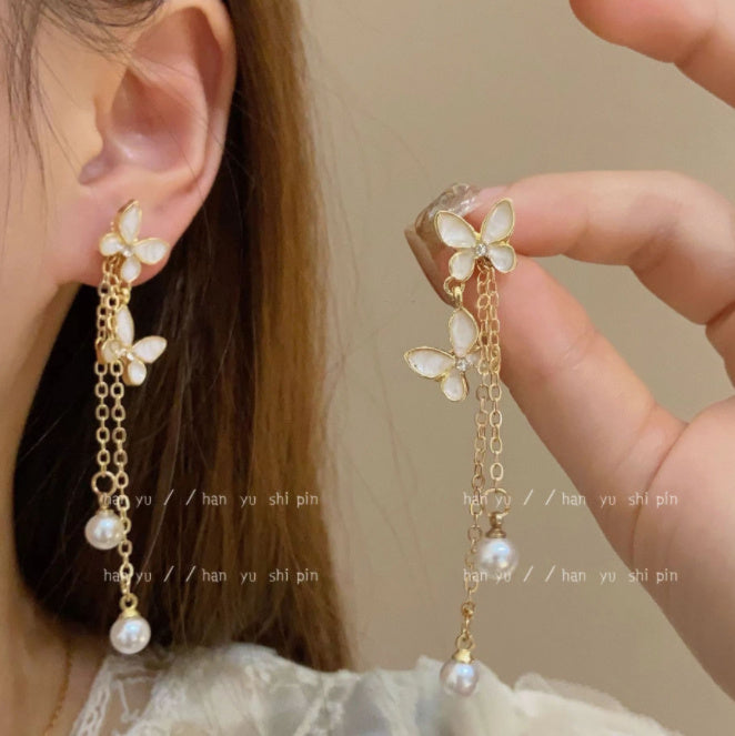 Butterfly Tassel Earrings
