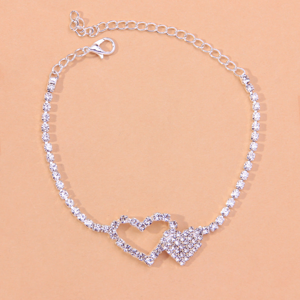 Diamond Heart Anklet