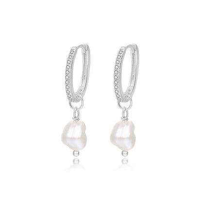Silver Luxury Bead Earrings