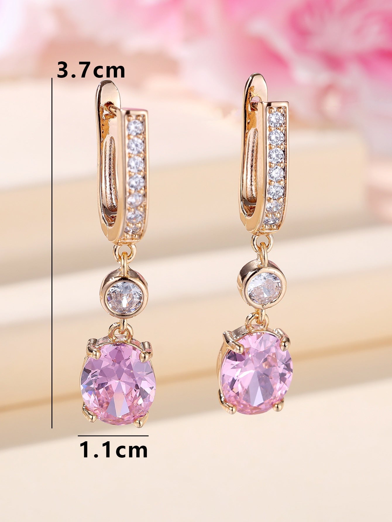 Micro Inlaid Zircon Earrings