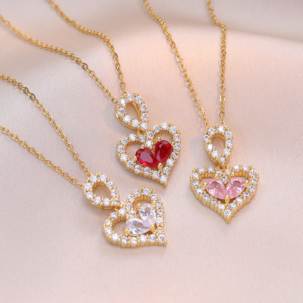 Luxury Crystal Heart Necklace