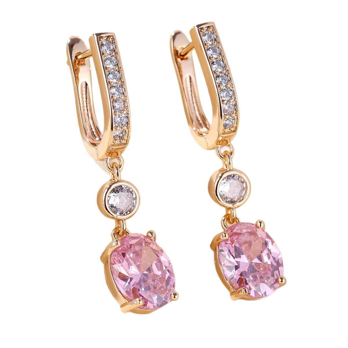 Micro Inlaid Zircon Earrings