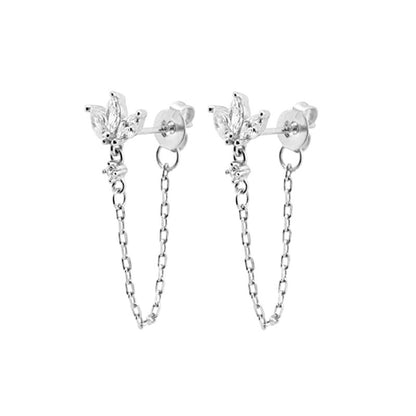 Luxury Butterfly Zircon Earrings