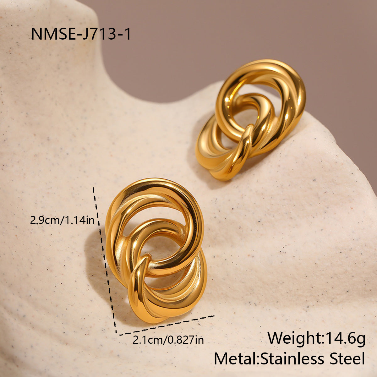 Non-Fading Circle Earrings