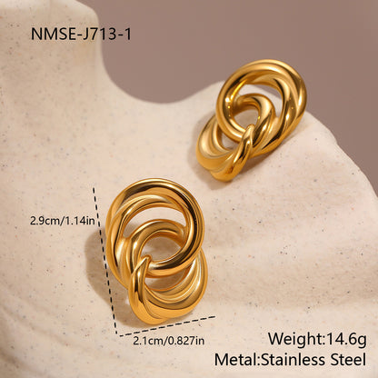 Non-Fading Circle Earrings