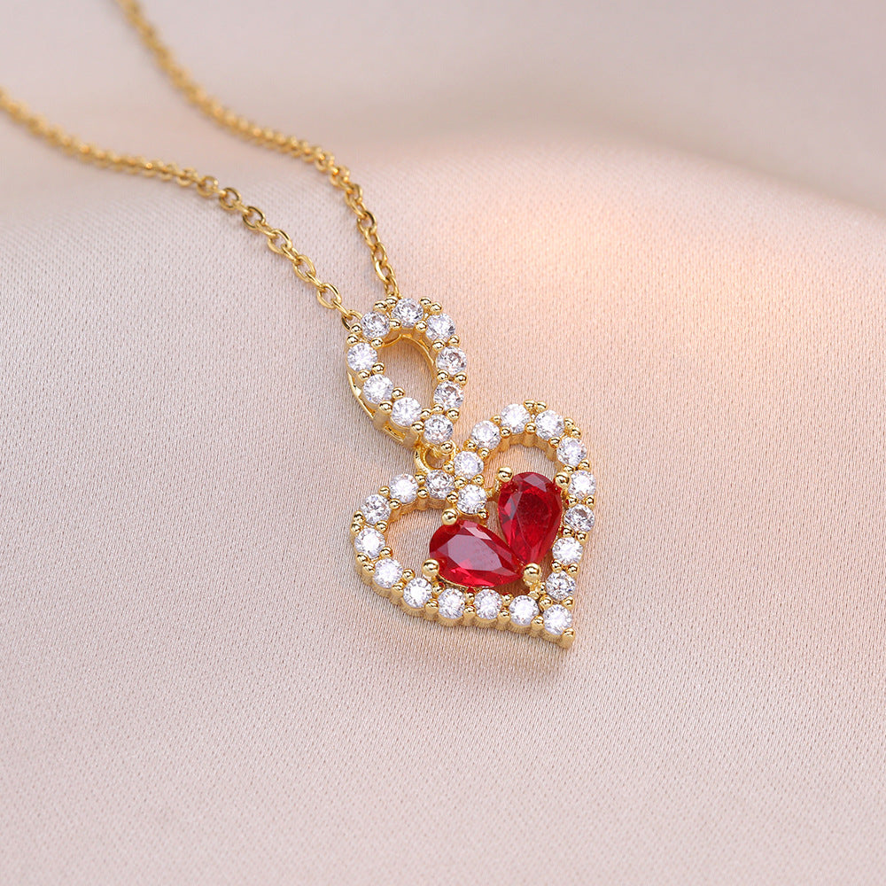 Luxury Crystal Heart Necklace