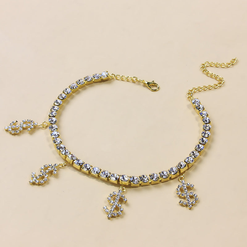 Diamond Heart Anklet