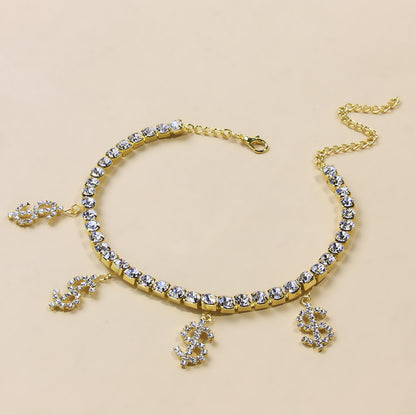 Diamond Heart Anklet