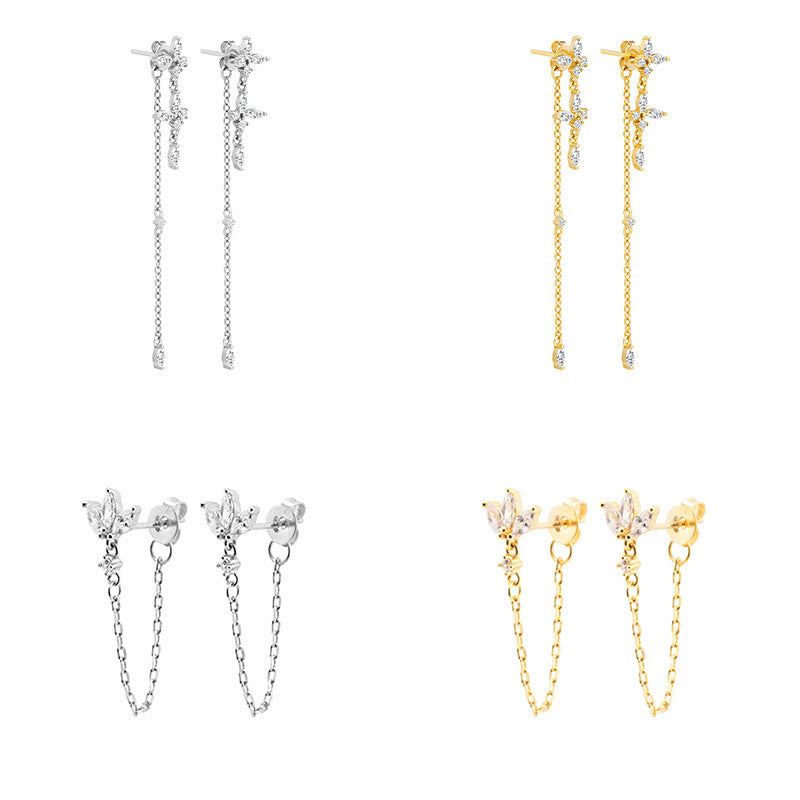 Luxury Butterfly Zircon Earrings