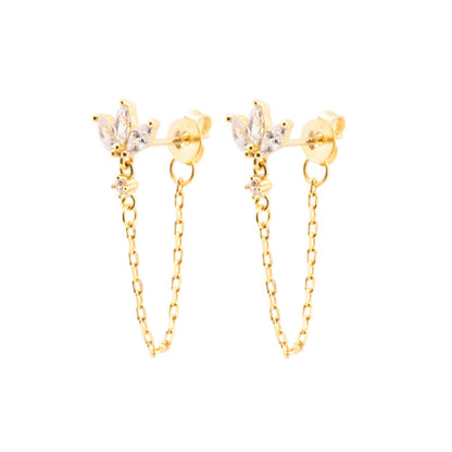 Luxury Butterfly Zircon Earrings