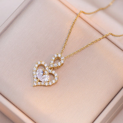 Luxury Crystal Heart Necklace